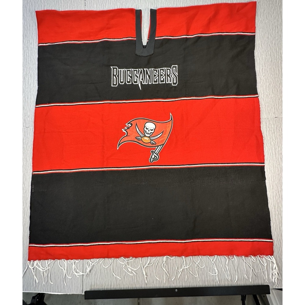 Tampa Bay Buccaneers Football Poncho Acrylic Cotton